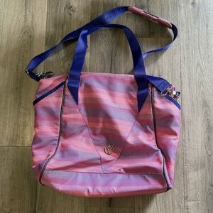 lululemon athletica Pink and Blue Women's Bag